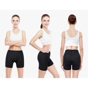 NEW‎ Sportneer Women's Padded Cycling Underwear 3D Bike Shorts Size Large